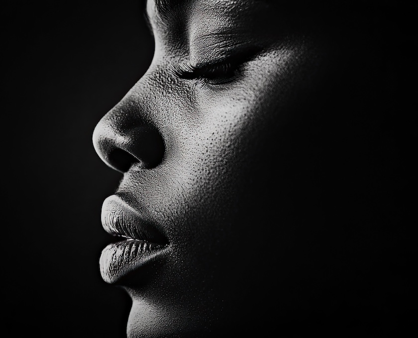 Bendry Paris - Peeling - visage femme noir et blanc